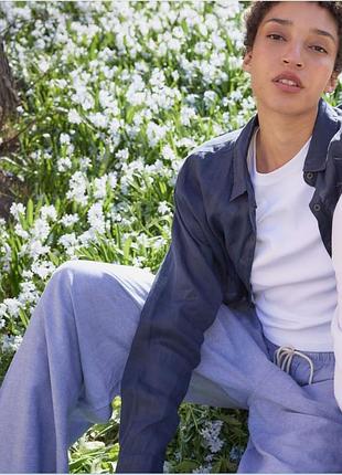 Брюки з лляної суміші uniqlo (473791)