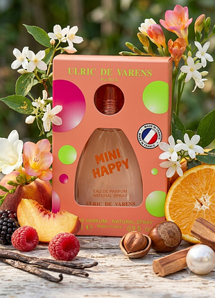 Женские духи ulric de varens mini happy 25 ml оригинал парфюмированная вода сладкие фруктовые духи франция ульрик де варенс мини хэппи новые оригинальные