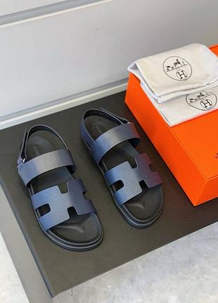 Чоловічі сандалі з натуральної шкіри hermes