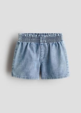 Стильні базові джинсові шорти на дівчинку 4/5р h&m