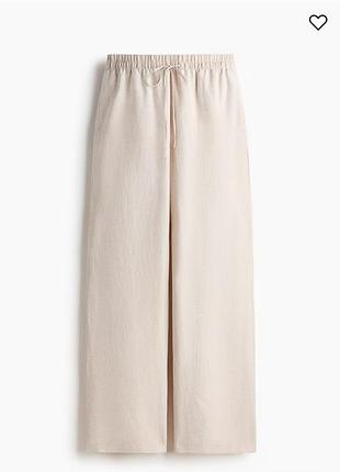 Штани h&m з льоном