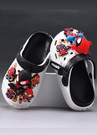 Детские кроксы для мальчика spiderman р.30-32