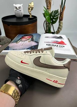 Nike air force 1 low new beige brown