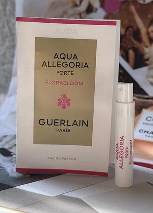 Пробник оригінал aqua allegoria florabloom forte від guerlain