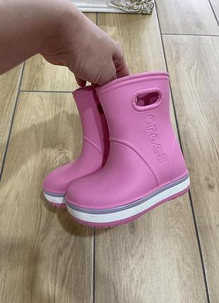 Дитячі чобітки для дівчинки crocs c6 3