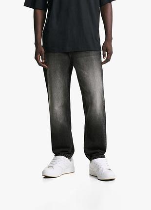 Вільні чоловічі джинси bershka loose tapered fit jeans