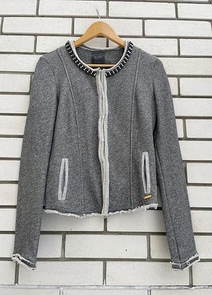Сірий оригінальний жакет кардиган guess 🇺🇸