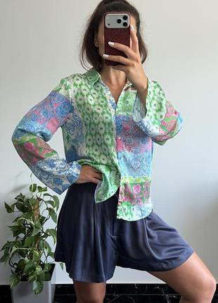 Сорочка zara атлас