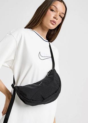 Nike nk aura crescent crossbody оригинал черная сумка кроссбоди найк