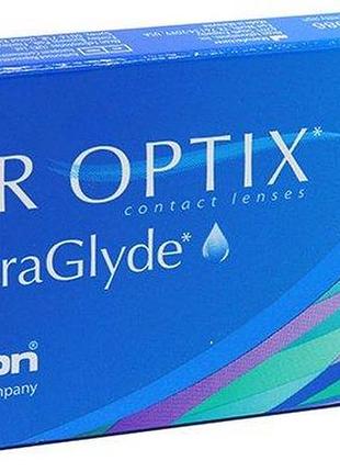 Контактные линзы для зрения гидрогелевые air optix plus hydraglyde (упаковка 3 шт) 1 месяц -0,5...-12 аироптик -7.0