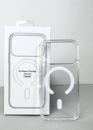 Чехол с магнитом magsafe clear case для iphone 16 pro