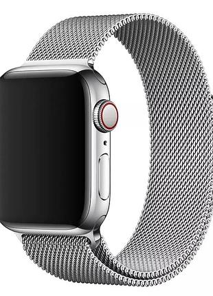 Ремешок для умных часов smart watch 42/44 миланская петля (серебро)
