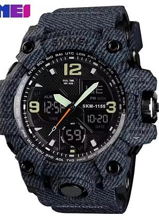 Часы наручные skmei 1155bdmbk denim black