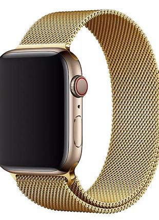 Ремешок для умных часов smart watch 42/44 миланская петля (желтый)