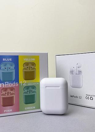 Беспроводные наушники i12 pods (белый)