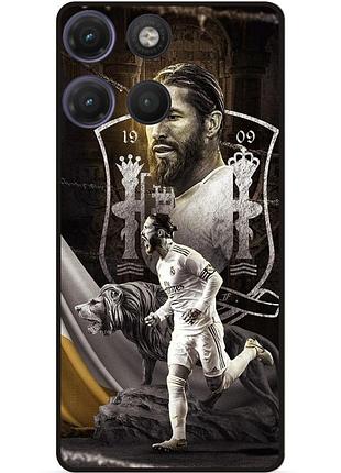 Силіконовий чохол бампер для motorola moto g17 з малюнком sergio ramos серхио рамос real
