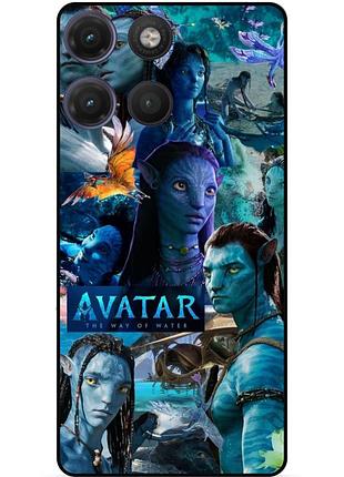 Чехол силиконовый бампер для motorola moto g17 с рисунком avatar аватар