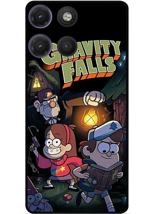 Силиконовый бампер чехол для motorola moto g17 с картинкой гравити фолз gravity falls