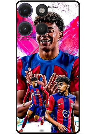 Чехол силиконовый бампер для motorola moto g17 с рисунком lamine yamal ламин ямаль
