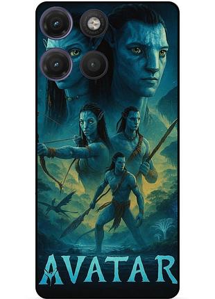 Чехол силиконовый бампер для motorola moto g17 с рисунком аватар avatar