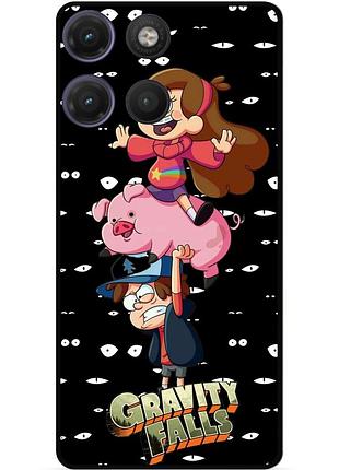 Силиконовый бампер чехол для motorola moto g17 с картинкой gravity falls гравити фолз