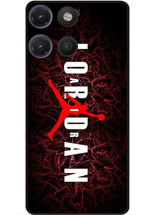 Чехол силиконовый бампер для motorola moto g17 с рисунком air jordan джордан