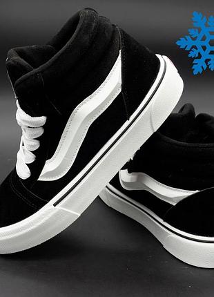Зимові vans knu skool ванс олд вилиць чорні з хутром. топ якість! 40. розміри в наявності: 37, 38, 39, 40, 41