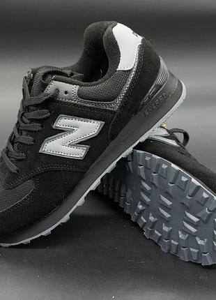 Чорні кросівки new balance 574 41. розміри: 36, 37, 38, 39, 40, 41.