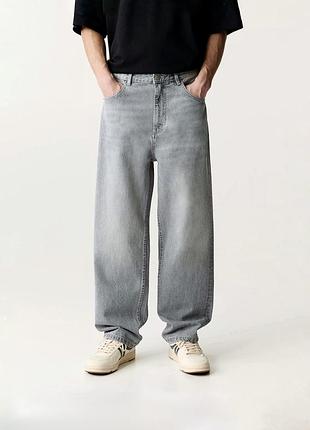 Широкі чоловічі джинси pull&bear baggy fit jeans