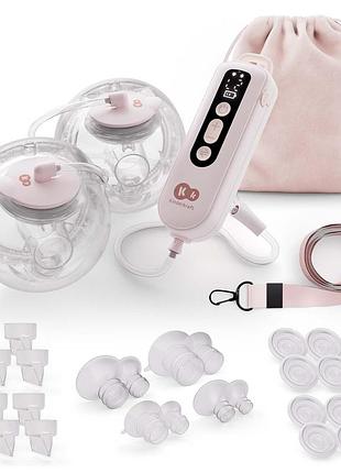 Двойной электрический молокоотсос kinderkraft gentleflow pink (kegefl00pnk0000)