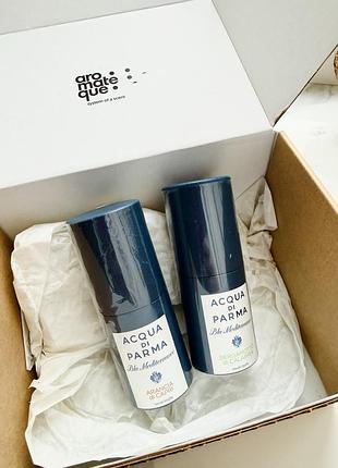 Туалетная вода acqua di parma blu mediterraneo mandarino di sicilia + blu mediterraneo bergamotto di calabria