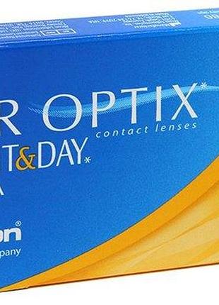 Контактные линзы для зрения гидрогелевые air optix night&day aqua (упаковка 3 шт) (+6.0...-10.0) 1 месяц 8,4 8,6 -3.5
