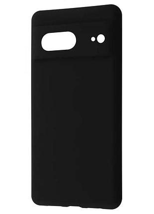 Чехол fiji style для google pixel 7 силикон бампер с защитой блока камер черный