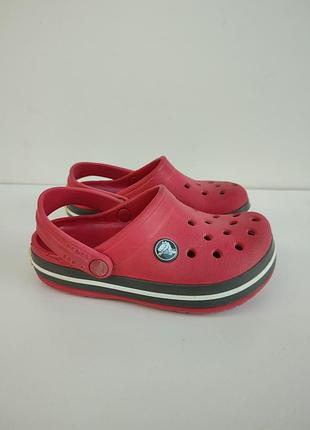 Красные кроксы, шлепанцы crocs оригинал
