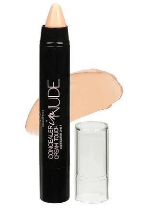 Корректор карандаш консилер dream touch corrector 2 in 1 concealer in nude triumph стс-01 101 кремовий