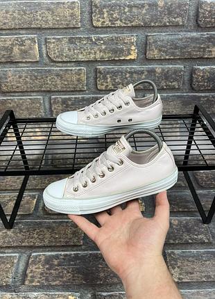 Кеди кросівки converse all star chuck taylor шкіряні 37.5 ррзмір оригінал