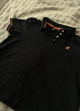 Жіноча темно-синя поло від «u.s. grand polo equipment & apparel 1869” розмір m підходить s-xs