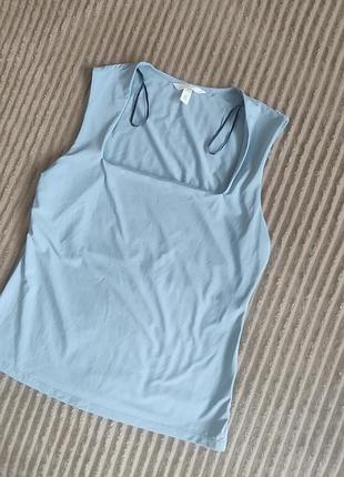 H&m блакитна стильна майка м