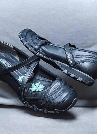 Женские туфли балетки – модель skechers bikers satin shine со стелькой memory foam в спортивном стиле роз.40