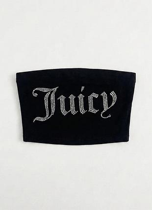 Оригінальний топ-бандо juicy couture зі стразами