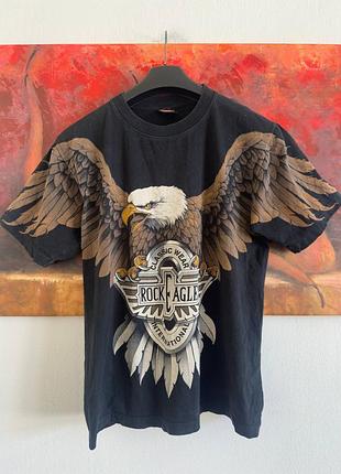 Винтажная футболка rock eagle оригинал размер l