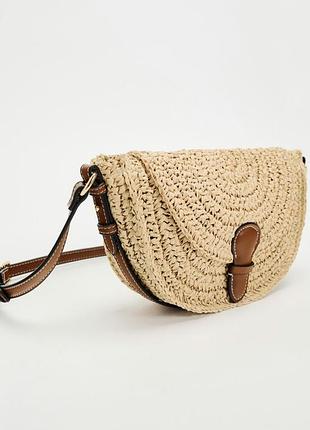 Сумка из рафии zara