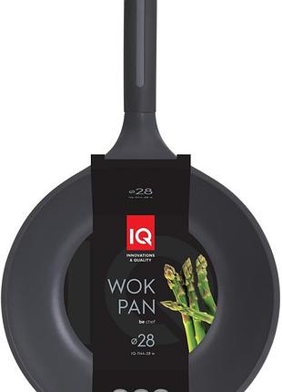 Сковорода вок iq be chef 28 см глубокий антипригарное покрытие ㅤ ㅤ