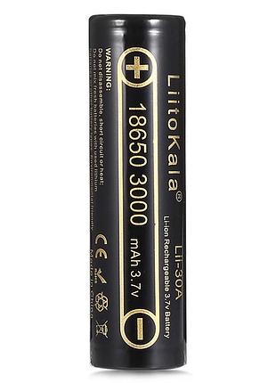 Акумулятор liitokala lii-30a 18650 3000mah (без піптика) оригінал
