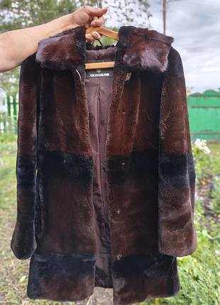 Шубка жіноча натуральне хутро кролик р.36 4