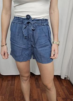 Джинсовые шорты hm denim с высокой посадкой размер