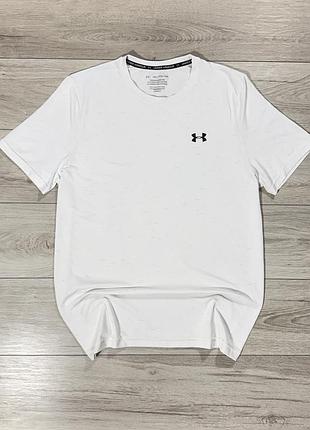 Біла спортивна футболка андер армор under armour the seamless heatgear, xxl, оригінал