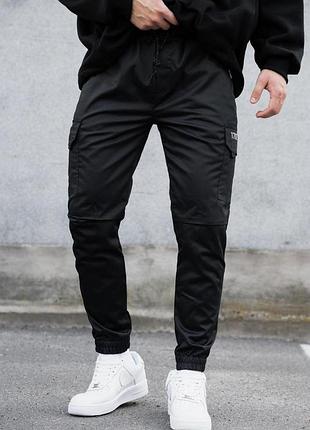 Мужские хлопковые брюки карго without reflective 2026 black 4xl