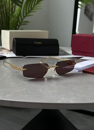 Очки cartier clash pink/gold ct0544s 001 l cat.2