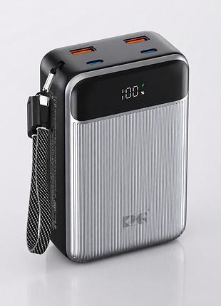 Павербанк king power pd-65 30000 мач 65w / потужна зарядка для ноутбука